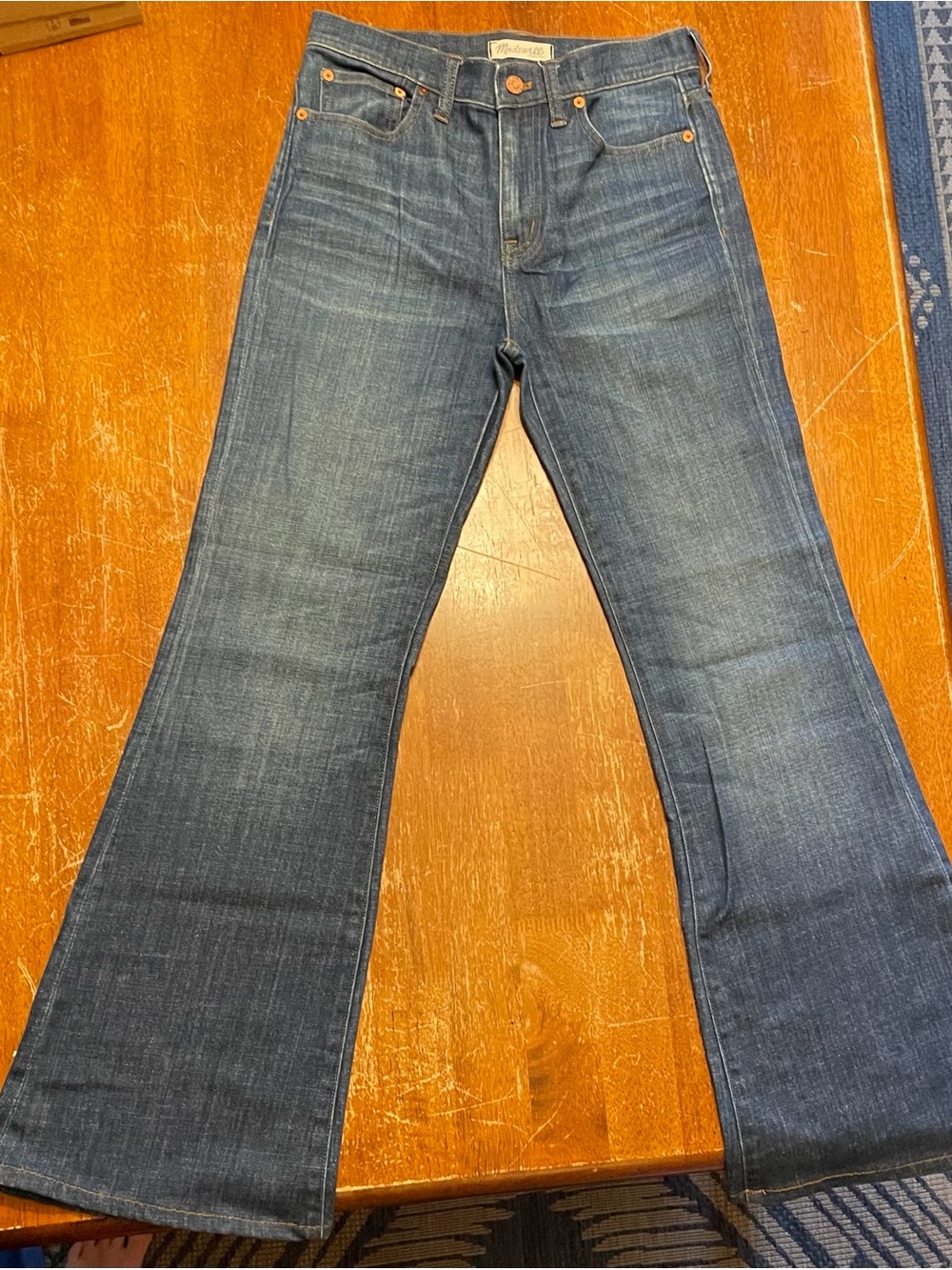Women's Dark Blue Flared Jeans